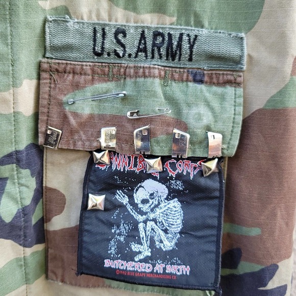 Upcycled Military Camo Jacket Vest - Picture 4 of 10